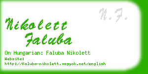 nikolett faluba business card